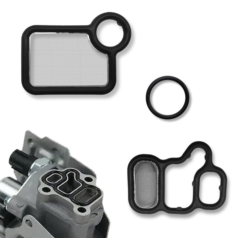 Solenoid Gasket Valve Cover Set olenoid Valve Replacement Parts Compatible with Honda Civic Accord CRV Element Fit Acura RSX TSX 15845RAAA01 15815RAAA02 91319PAAA01