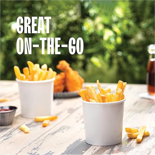 Stack Man [16 oz. - 50 Sets] Paper Food Container with Lid, Insulated Food Cups with Vented Lids - Hot or Cold To Go Soup Cup, for Soups, Ice Cream and Yogurt - Eco-Friendly - White - Image 3