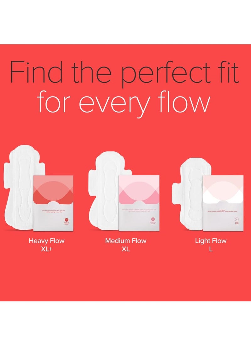 نوا فوط صحية فائقة الأمان من نوا للنساء | ١٢ فوطة رقيقة جدًا | تدفق كثيف - XL+ | آمنة على البشرة | خالية من السموم والطفح الجلدي | بدون رائحة | ظهر أوسع بنسبة ٥٠٪ | مانعة للتسرب | مع ١٢ غطاءً للاستخدام مرة واحدة | مصنوعة بأمان - Image 4