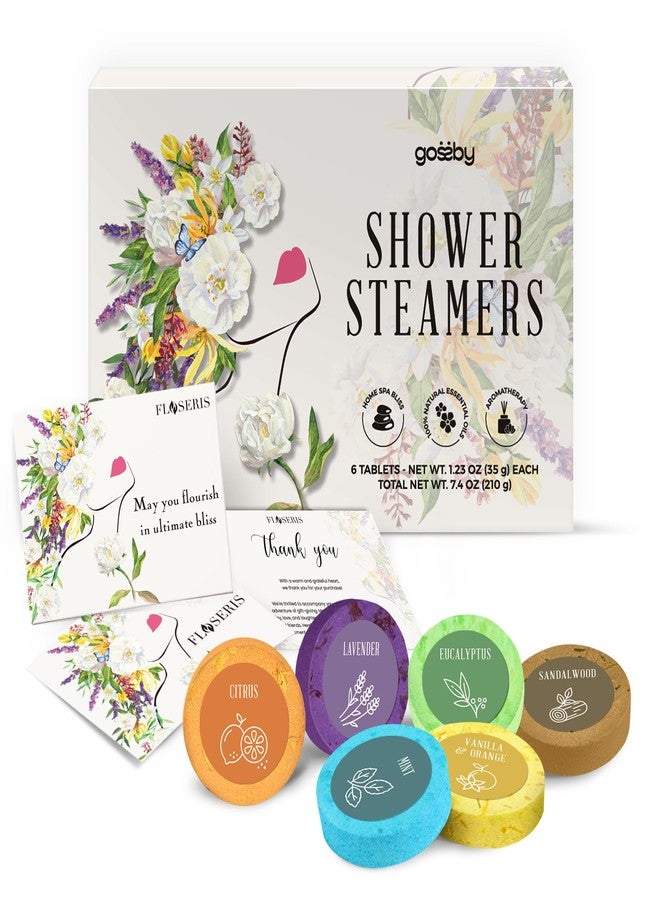 GOSSBY Mothers Day Gift - Shower Steamers Aromatherapy - Christmas, Birthday Gift for Women, Mom, Wife, Friend, Sister - Self Care Stress Relief Relaxation Home Spa - Natural Essential Oils (6 Pcs) - Image 2