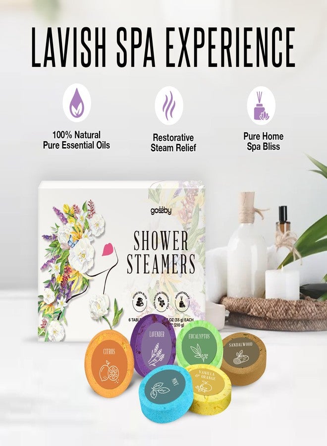 GOSSBY Mothers Day Gift - Shower Steamers Aromatherapy - Christmas, Birthday Gift for Women, Mom, Wife, Friend, Sister - Self Care Stress Relief Relaxation Home Spa - Natural Essential Oils (6 Pcs) - Image 5