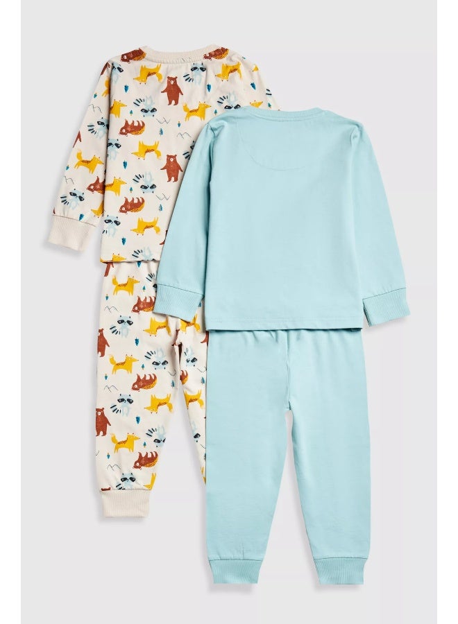 mothercare Animal Pyjamas - 2 Pack  - Image 1
