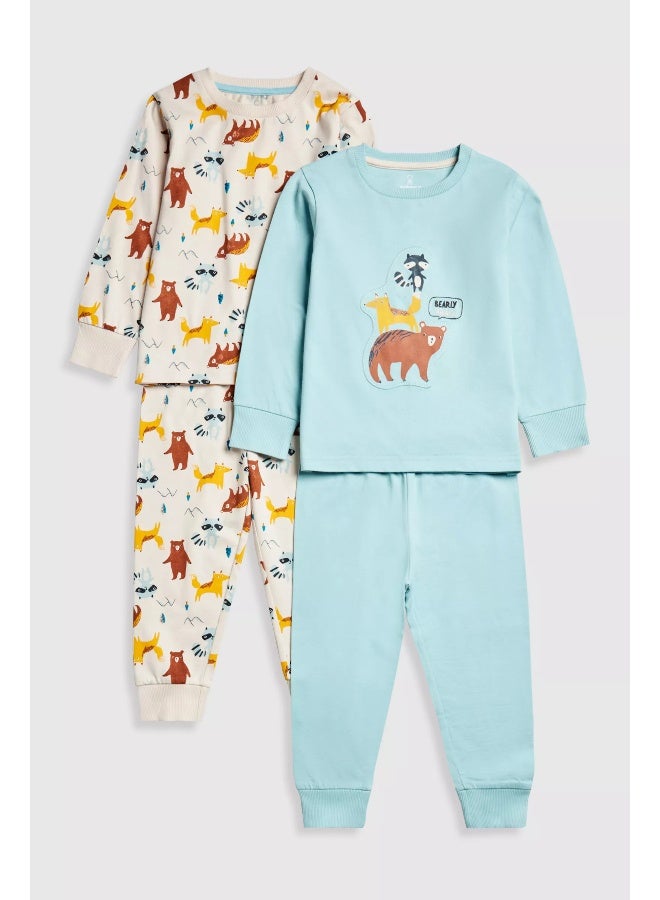 mothercare Animal Pyjamas - 2 Pack  - Image 2