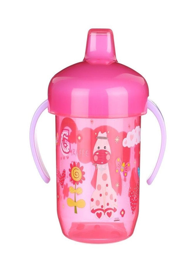 Moppets Orthodontic Baby Leak Proof, Drip Proof Hard Spout Sipper Cup with Lid (10 Ounce, Pink) - Image 1