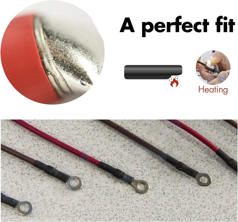 Young4us 3/8'' Heat Shrink Tube 3:1 Adhesive-Lined Heat Shrinkable Tubing Black 4Ft¡­ - Image 4