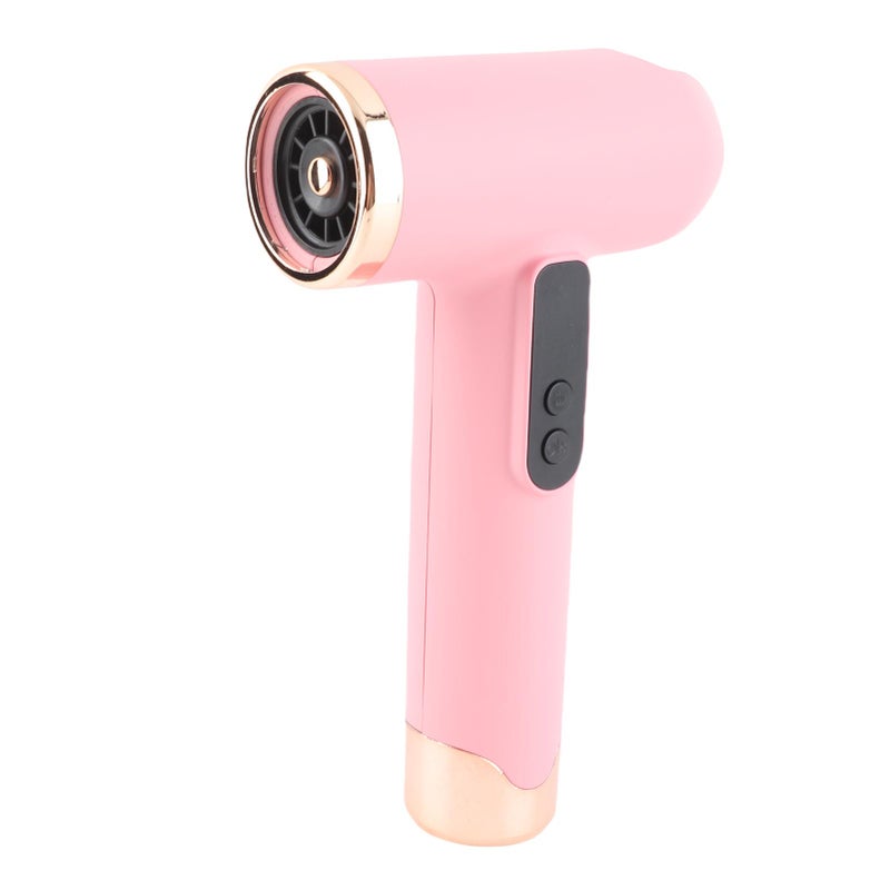 Negative Ionic Hair Dryer 100000RPM Cordless Hot and Cold Wind Noiseless High Speed Blow Dryer with Magnetic Nozzle for Home Travel Pink - Image 2