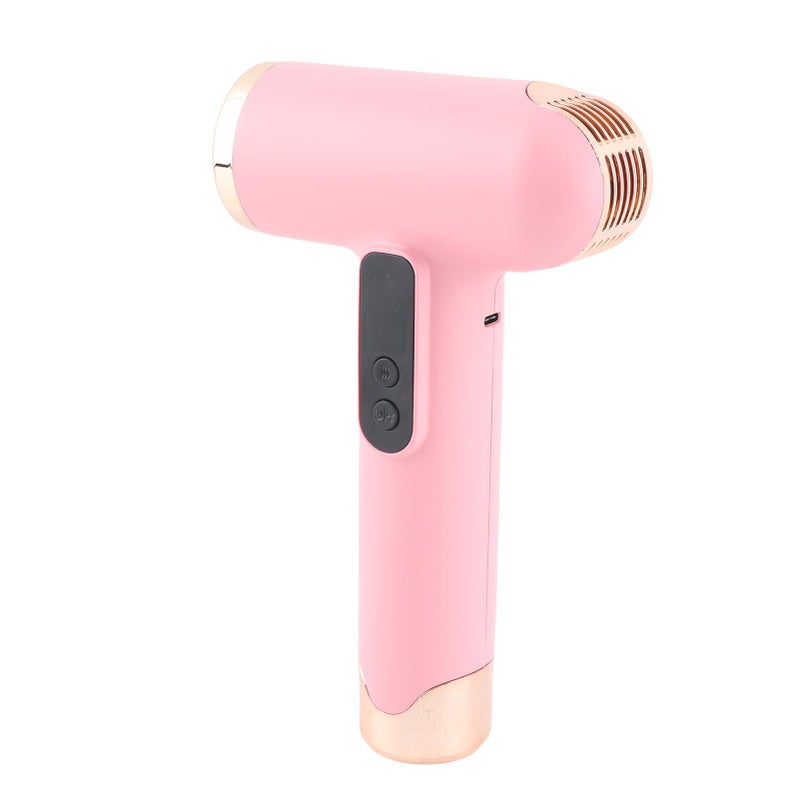 Negative Ionic Hair Dryer 100000RPM Cordless Hot and Cold Wind Noiseless High Speed Blow Dryer with Magnetic Nozzle for Home Travel Pink - Image 5