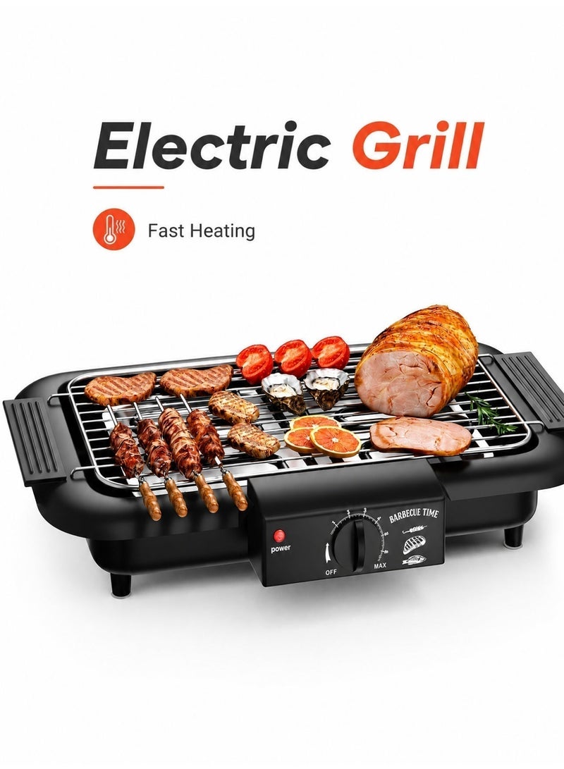 Yuanze 2000W High Power Electric Grill，mokeless Indoor Electric Grill Copper Extra Large Nonstick Table Top Grill Indoor，Anti-Scald Fast Heating BBQ for Family Gathering & Outdoor Camping - Image 2