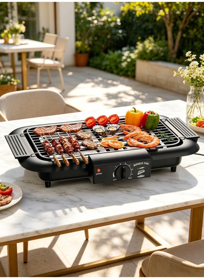 Yuanze 2000W High Power Electric Grill，mokeless Indoor Electric Grill Copper Extra Large Nonstick Table Top Grill Indoor，Anti-Scald Fast Heating BBQ for Family Gathering & Outdoor Camping - Image 1