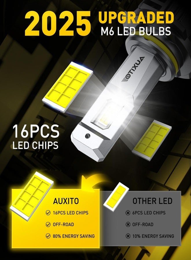 AUXITO 9005 LED Bulbs, 30000LM 900% Brightness 1:1 Mini Size Design Fog Lights, 6500K Cool White，Pack of 2 - Image 3