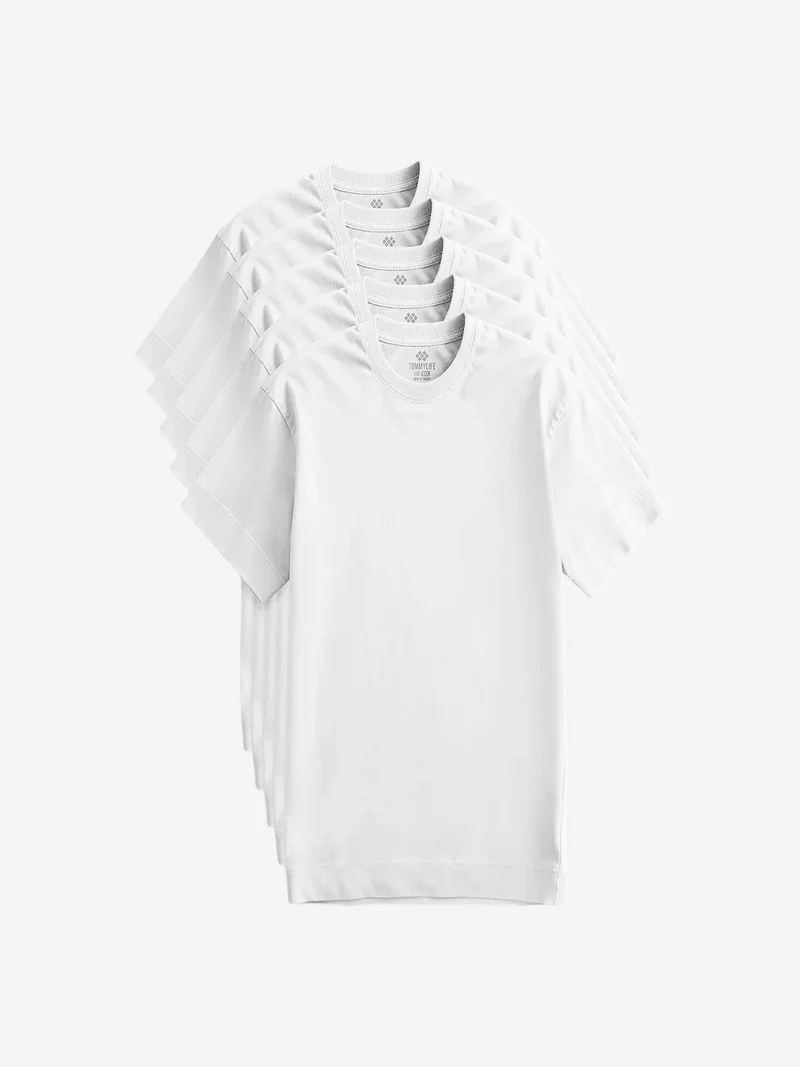 TOMMY Men's Cotton Elastane Crew Neck T-Shirt