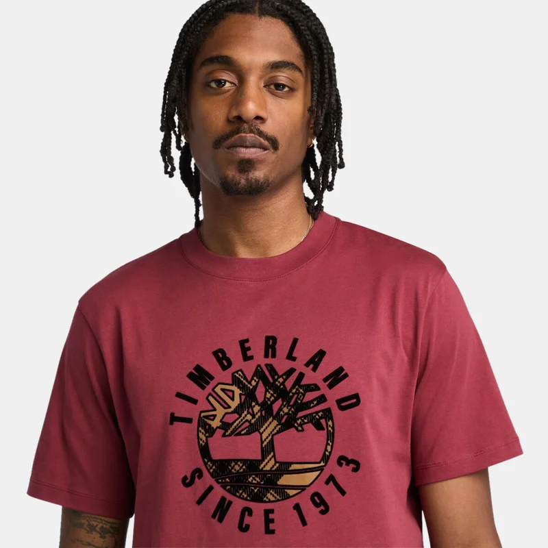 Timberland Red Men's Holiday Graphic T-Shirt for Men | Best Price UAE