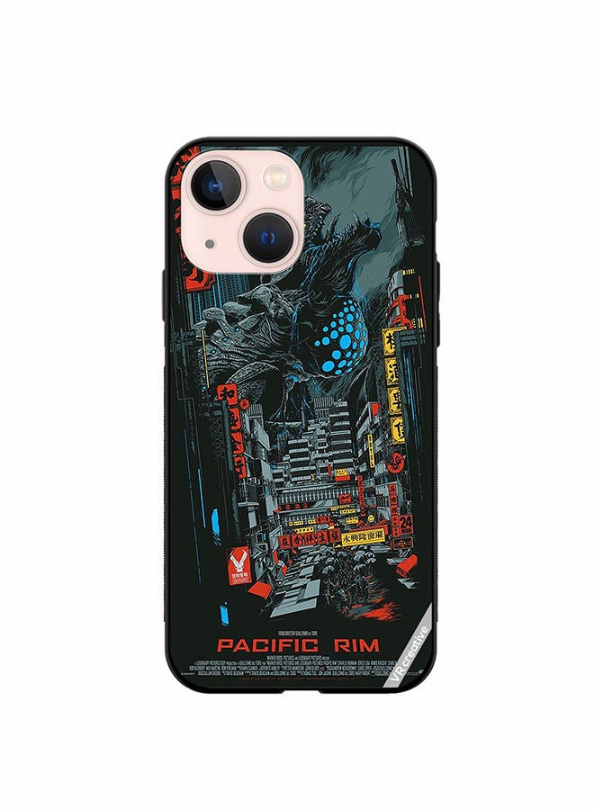 VR CREATIVE Protective Case Cover For Apple iPhone 13 mini Pacific Rim Design Multicolour - Image 1
