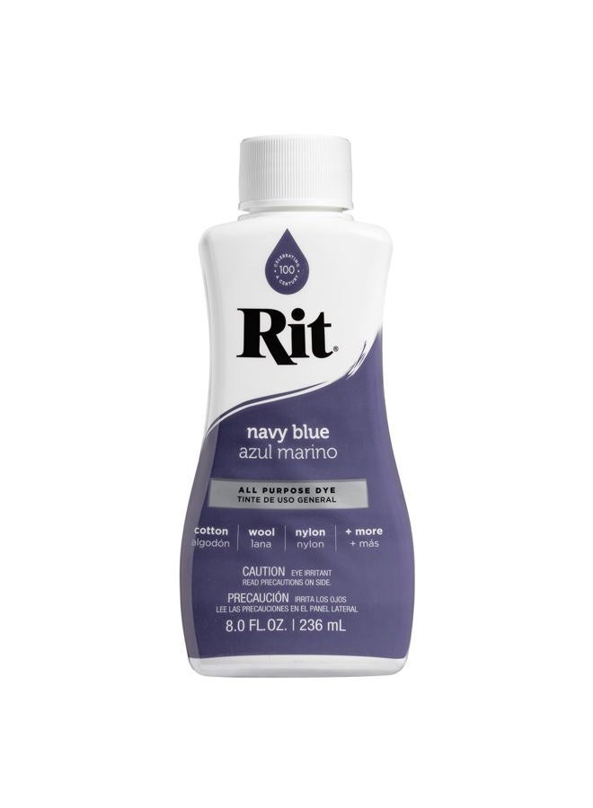 RIT All-Purpose Liquid Dye, Navy Blue 8 oz - Image 1