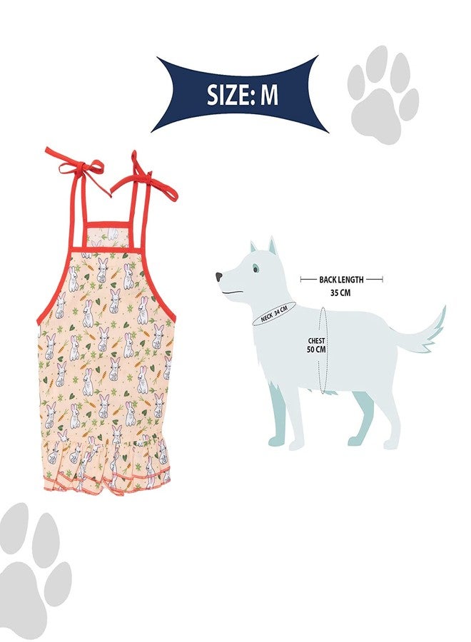 Lulala Summer Dog Princess Dresses Clothes Doggie Sundress Pet Vest Cat Apparel Puppy Dress Pet Dog Summer Layer Frill Sweetie Dress Tutu Dress Mesh Puppy Dog(Peach,M) - Image 5