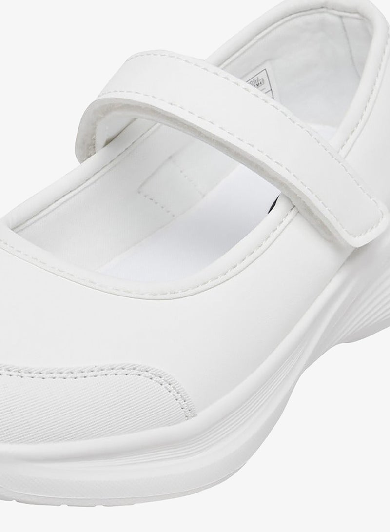 داش حذاء مدرسي بناتي بلون موحد وإغلاق بشريط لاصق - Image 5