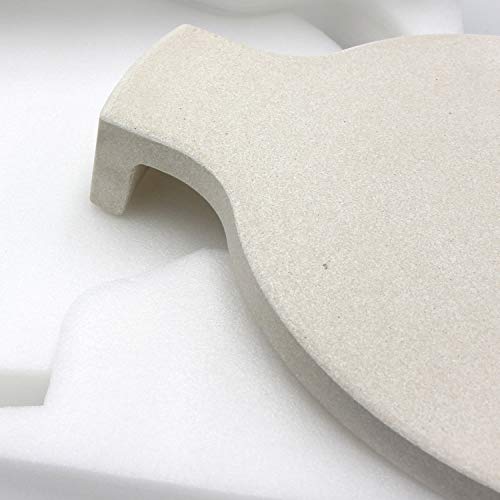Hongso 18" Ceramic Heat Deflector Conveggtor Pizza Stone Accessories for 18" Large Big Green Egg Grill, Kamado Grills, Char-Griller AKORN Kamado, Indirect Plate Setter with 3 Legs - Image 5