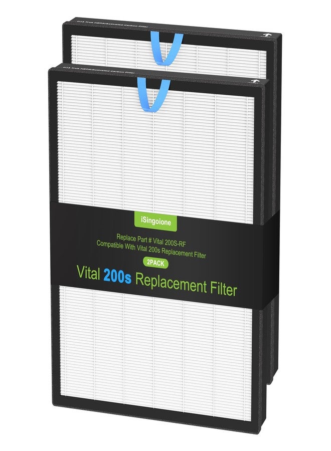 isingoione عبوتان من فلاتر بديلة لجهاز تنقية الهواء LEVOIT Vital 200S Vital 200S-P، فلتر H13 True HEPA وفلتر كربون نشط عالي الكفاءة، Vital 200S-RF، LRF-V201-WUS - Image 1