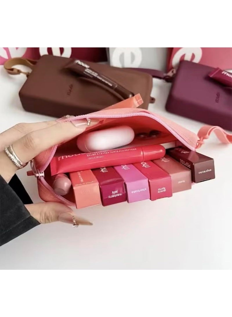 رود حقيبة رود بوتش مع حزام قابل للتعديل وملمع شفاه - حقيبة مستحضرات تجميل صغيرة انيقة للمكياج والسفر والضروريات اليومية (راسبيري بي) - Image 3