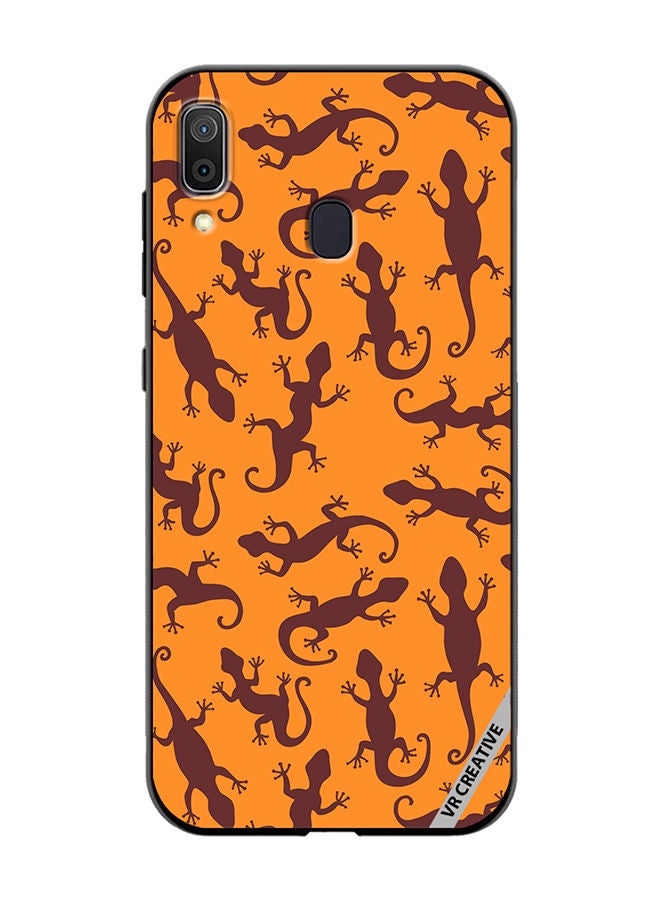 VR CREATIVE Protective Case Cover For Samsung Galaxy A30 Gecko Animal Design Multicolour - Image 1