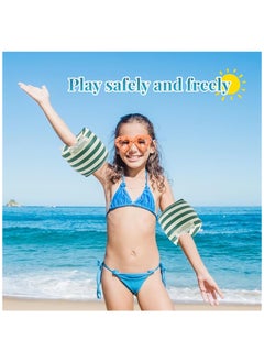 Generic Inflatable Swim Arm Bands, Floatation Sleeves for Kids, Toddlers, and Adults (Set of 4) - Perfect for Safe Swimming and Water Fun!  - Image 3