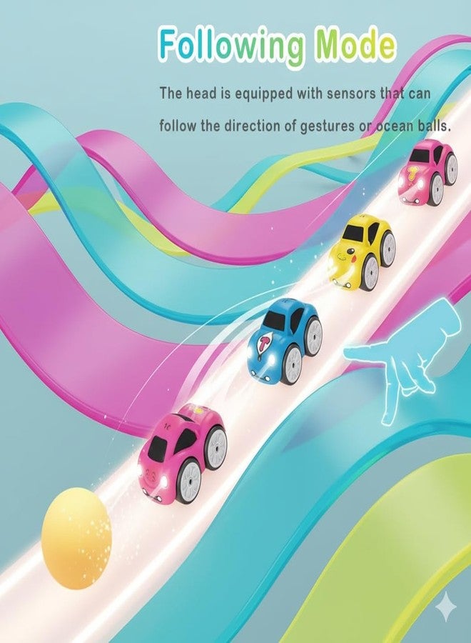 Samtop Object, Chase, and Follow Track,2.4GHz RC Cartoon Car for Kids,Educational Racing Toy for Child 3-8,4 Smart Modes: Follow - Image 5