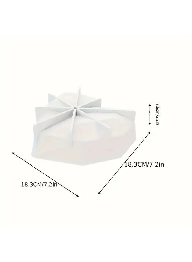 White Heart Shaped Silicone Baking Mold Non Stick Cake Pan Heat Resistant - Image 2