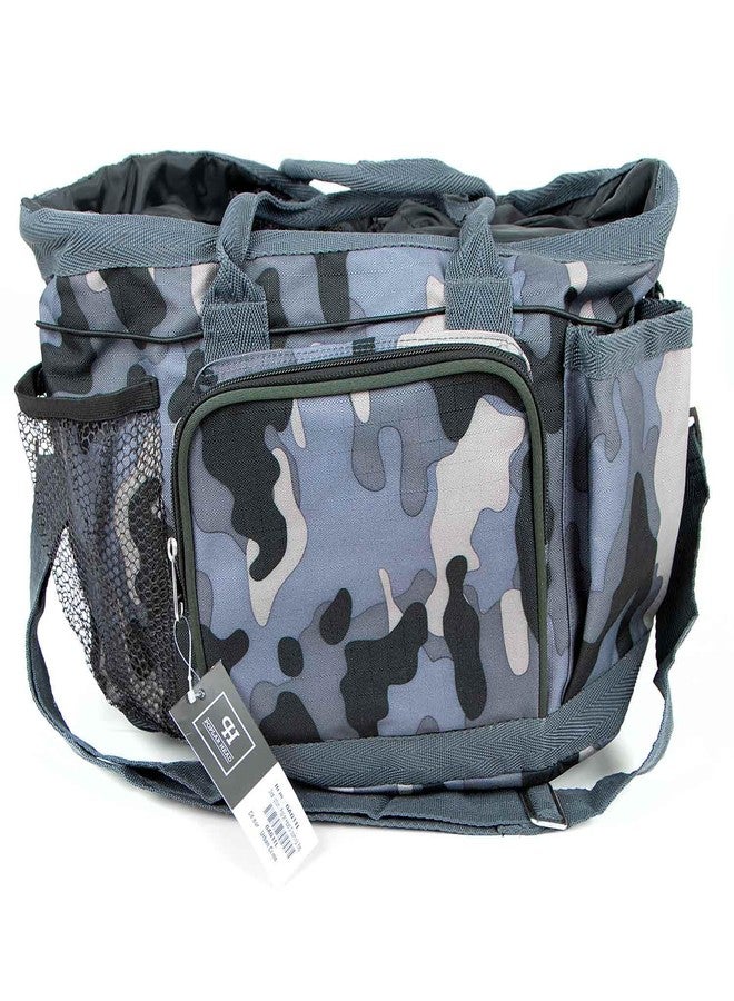 Jeffers Poplar Head Grooming Bag - Horse Grooming Organizer Tote with Pockets for Brushes, Tools, Clippers, Shampoo, Detangler - Stable Barn Kit Carrier for Horses, Pets, Livestock, Urban Camo - Image 2