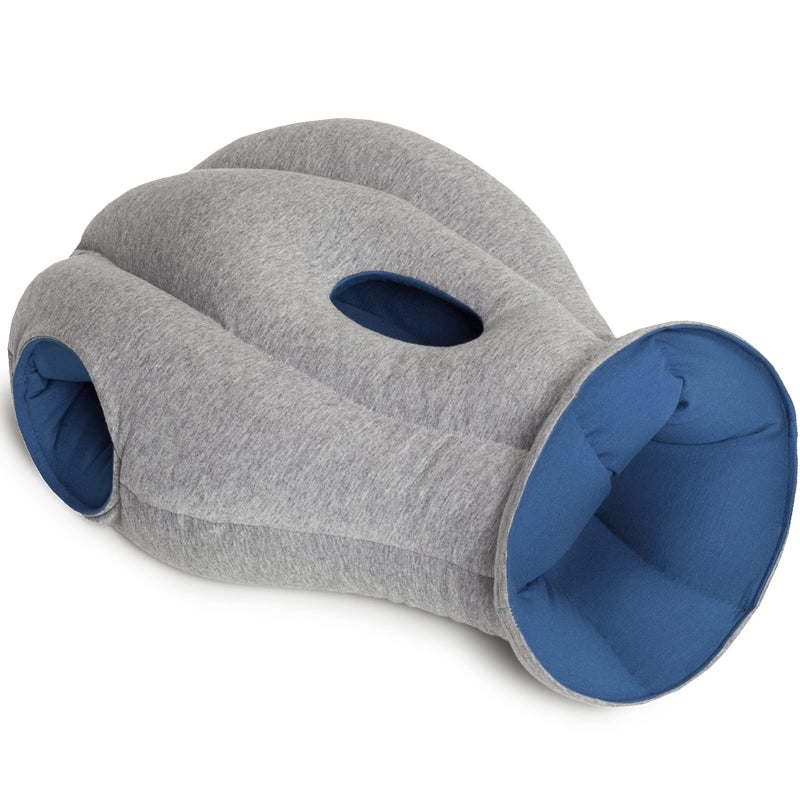 Ostrichpillow Original Travel Pillow Power Nap Pillow HighEnd Microbeads Filled Unique Patented Design Versatile Use Easy to Clean