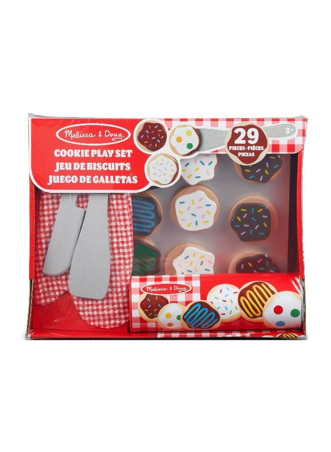 Melissa & Doug Slice-and-Bake Wooden Cookie Play Food Set - Image 1