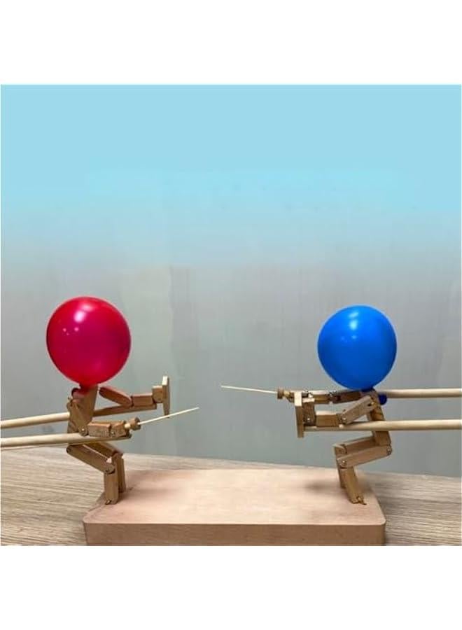 Balloon Bamboo Battle - Wooden Robots Sword Fight Game for 2 Players - Image 4