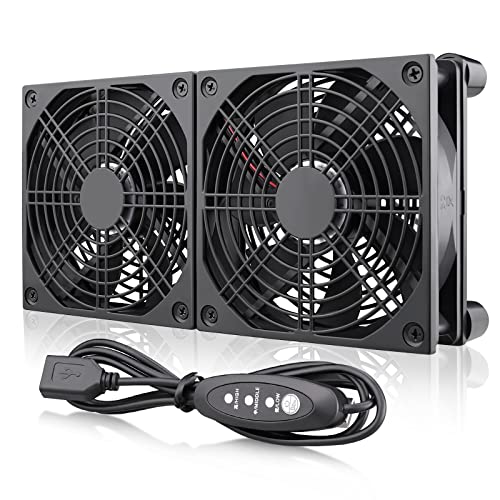 Wathai High Airflow Router Cooling Fan for Computer Cooler TV Small Box DC 5V USB Power 120mm 240mm Fan with Multi Speed Controller - Image 1