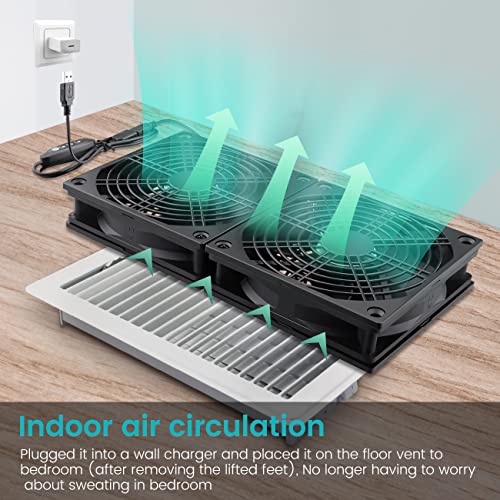 Wathai High Airflow Router Cooling Fan for Computer Cooler TV Small Box DC 5V USB Power 120mm 240mm Fan with Multi Speed Controller - Image 4