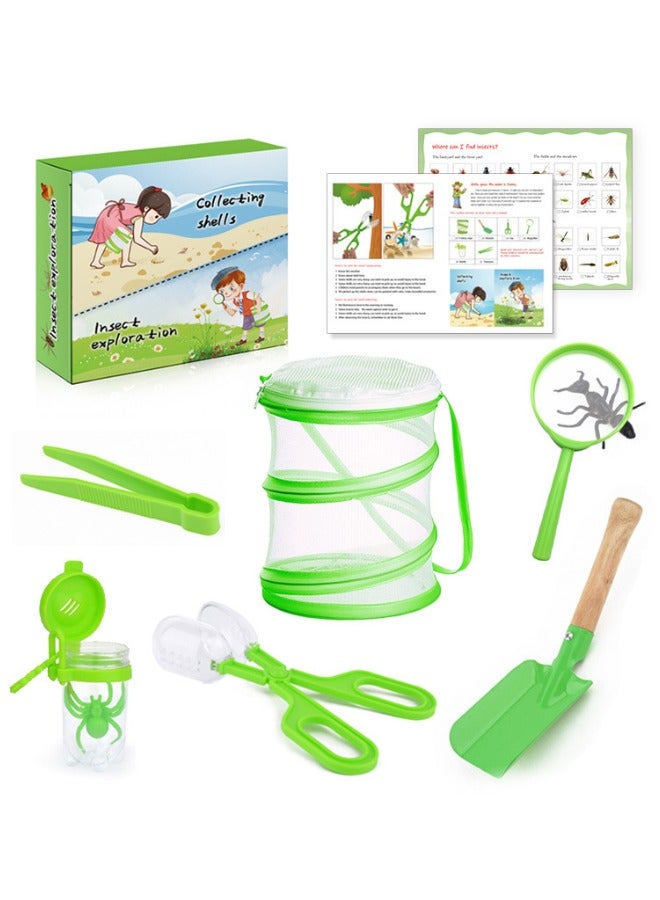 Kids Outdoor Adventure Exploration Kit – Nature Adventure Kit, Insect Collecting Tools with Magnifying Glass, Tweezers, Shovels & Storage Box | STEM Educational Toy for Nature Discovery, Durable & Safe  - Image 1