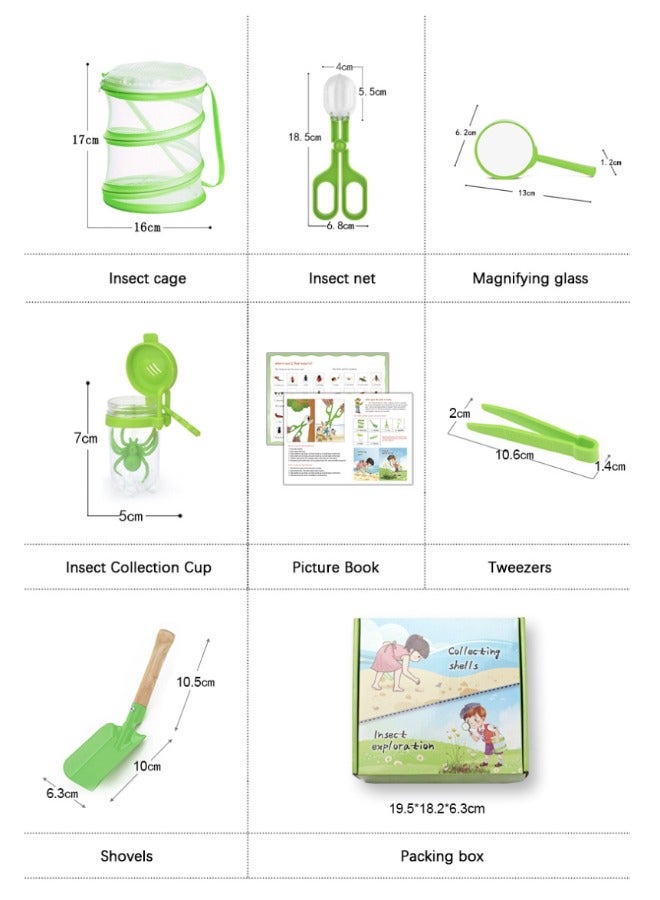 Kids Outdoor Adventure Exploration Kit – Nature Adventure Kit, Insect Collecting Tools with Magnifying Glass, Tweezers, Shovels & Storage Box | STEM Educational Toy for Nature Discovery, Durable & Safe  - Image 3