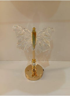 Transparent/gold butterfly