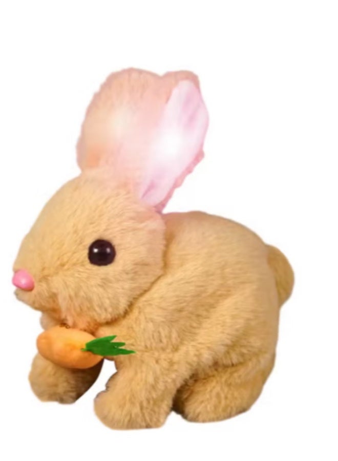 Animated bunny, fluffy plush toy, perfect for Christmas gifts