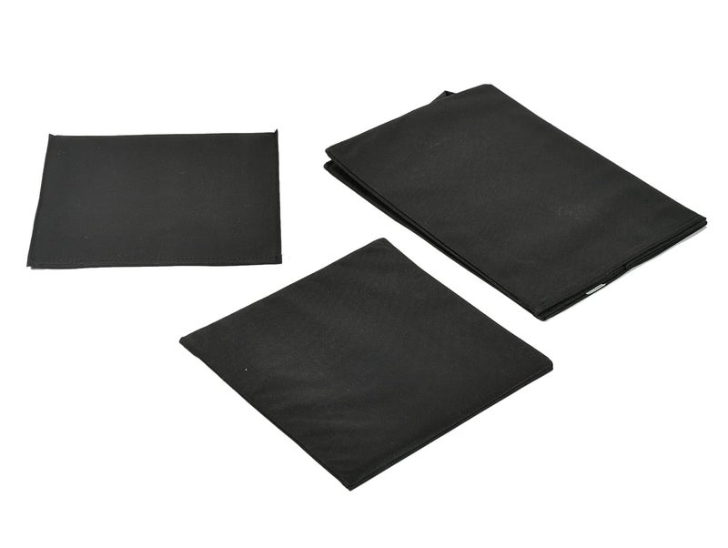 Kuber Industries Heart Home Non-Woven Laundry Basket, Clothes Hamper For Laundry Closet, Bedroom, Bathroom With Lid & Handles- Pack of 2 (Black)-44HH0192 - Image 5