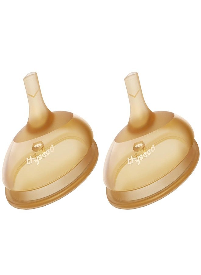 Thyseed Replacement Silicone Spout for Select Thyseed Cups (Sippy Straw-2 Pack) - Image 1
