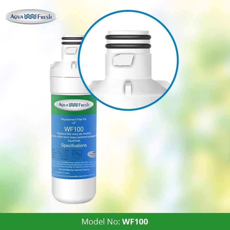 أكوا فريش استبدال فلتر مياه الثلاجة Aqua Fresh Lt1000P من أجل Lt1000P Lt1000Pc Lt1000Pcs Adq74793501 Adq74793502 9980 Lmxs28626S Lmxc23796S (عبوتان) - Image 2
