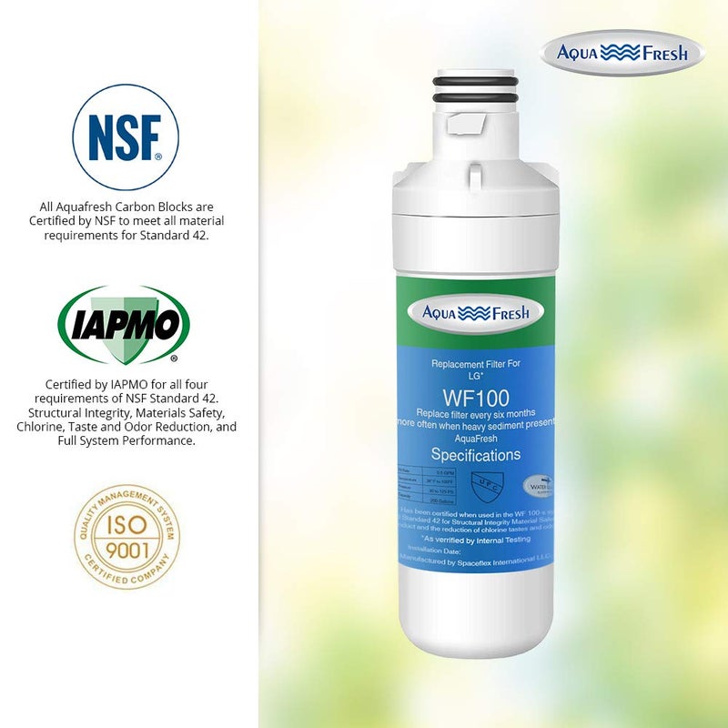 أكوا فريش استبدال فلتر مياه الثلاجة Aqua Fresh Lt1000P من أجل Lt1000P Lt1000Pc Lt1000Pcs Adq74793501 Adq74793502 9980 Lmxs28626S Lmxc23796S (عبوتان) - Image 5