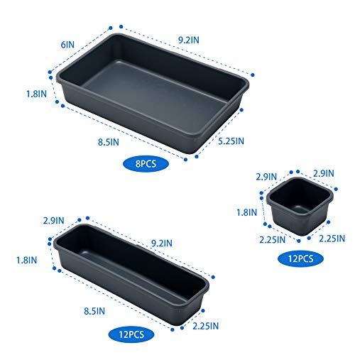 BYCY 32 PCS Desk Drawer Organizers - Interlocking Tool Boxes with 3 Sizes, Office, Bathroom, Kitchen, Makeup - Image 2