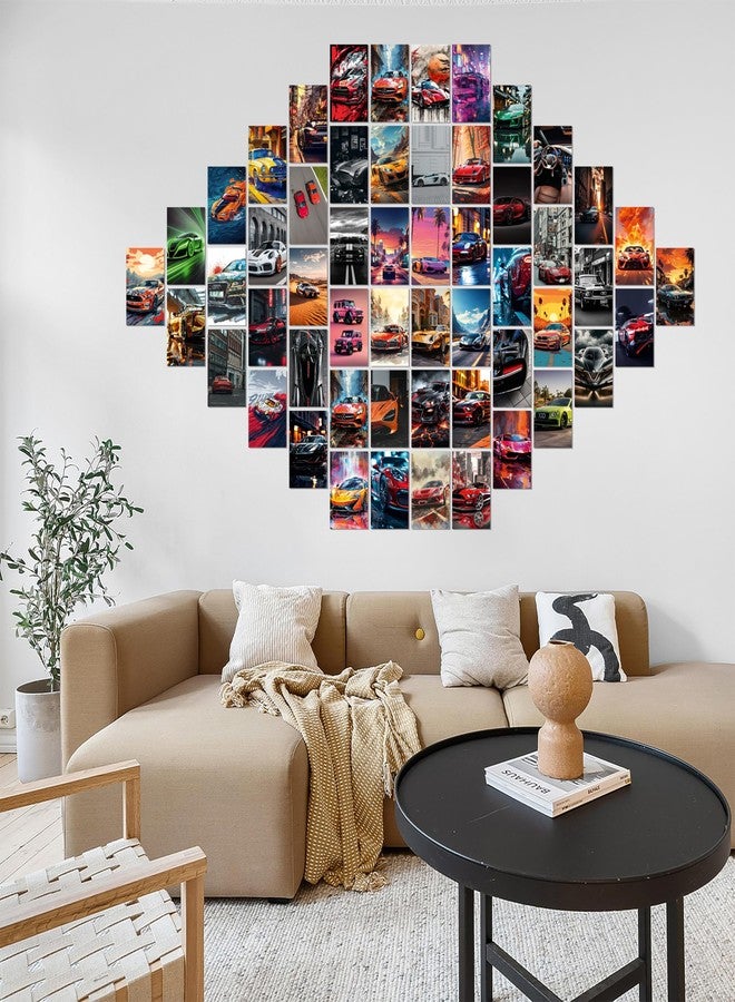 Aesthetic Vintage and Modern Car Wall Collage Kit - Pack of 54 Posters, Vintage & Modern Car Room Decor, Trendy Automotive Art Prints for Bedroom, Dorm, and Living Spaces - Image 3
