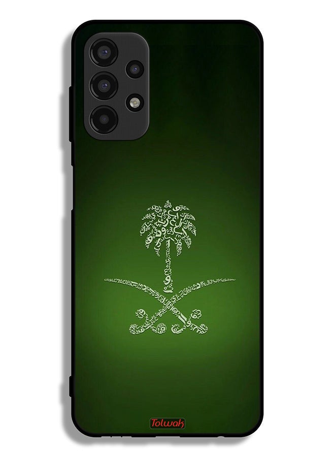 Tolwak Samsung Galaxy A13 4G Protective Case Cover Kingdom Of Saudi Arabia Sign Vintage - Image 1