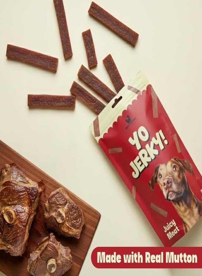 PETS EMPIRE Yo Jerky Juicy Meat Dog Treats, 100g | High Protein Soft Chew Snacks for Dogs | Made with Real Chicken & Sweet Potato | Grain-Free, HealthyR Eward for Puppies & Adult Dogs - Image 4