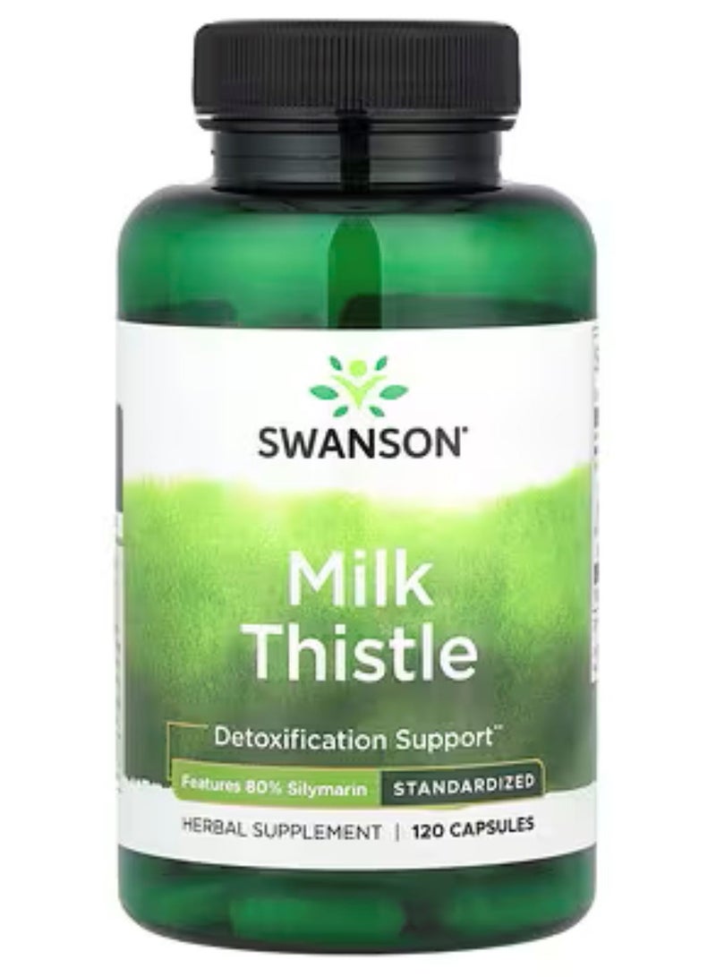 سوانسون حليب الشوك المكملات العشبية 120 كبسولة - Image 1