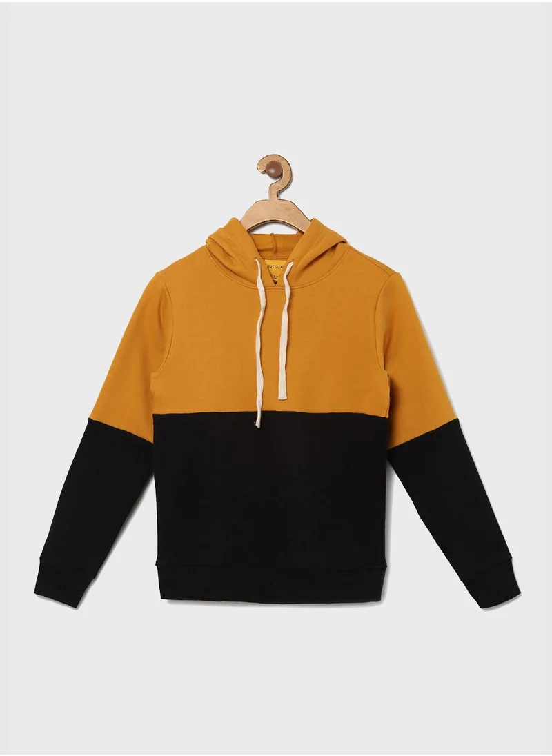 Instafab Color Block Hoodie