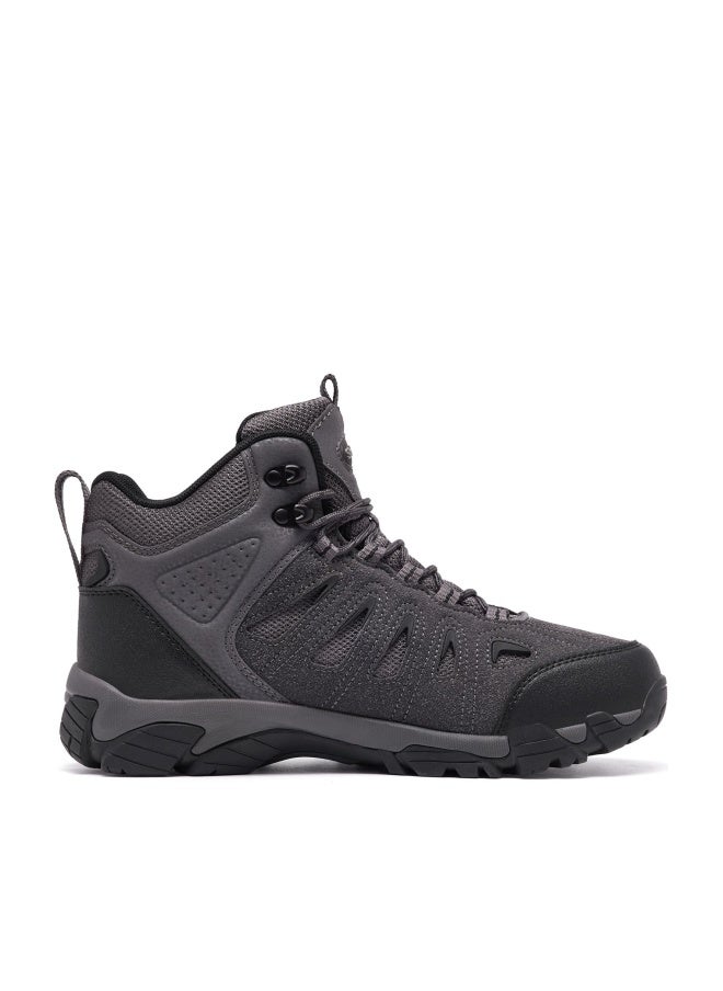 SHULOOK Men's Waterproof Hiking Boots Non-Slip Lightweight Mid Top Ankle Boot Breathable Hiker Trekking Shoes - Image 1