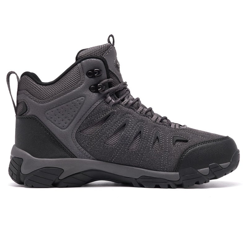 SHULOOK Men's Waterproof Hiking Boots Non-Slip Lightweight Mid Top Ankle Boot Breathable Hiker Trekking Shoes - Image 3