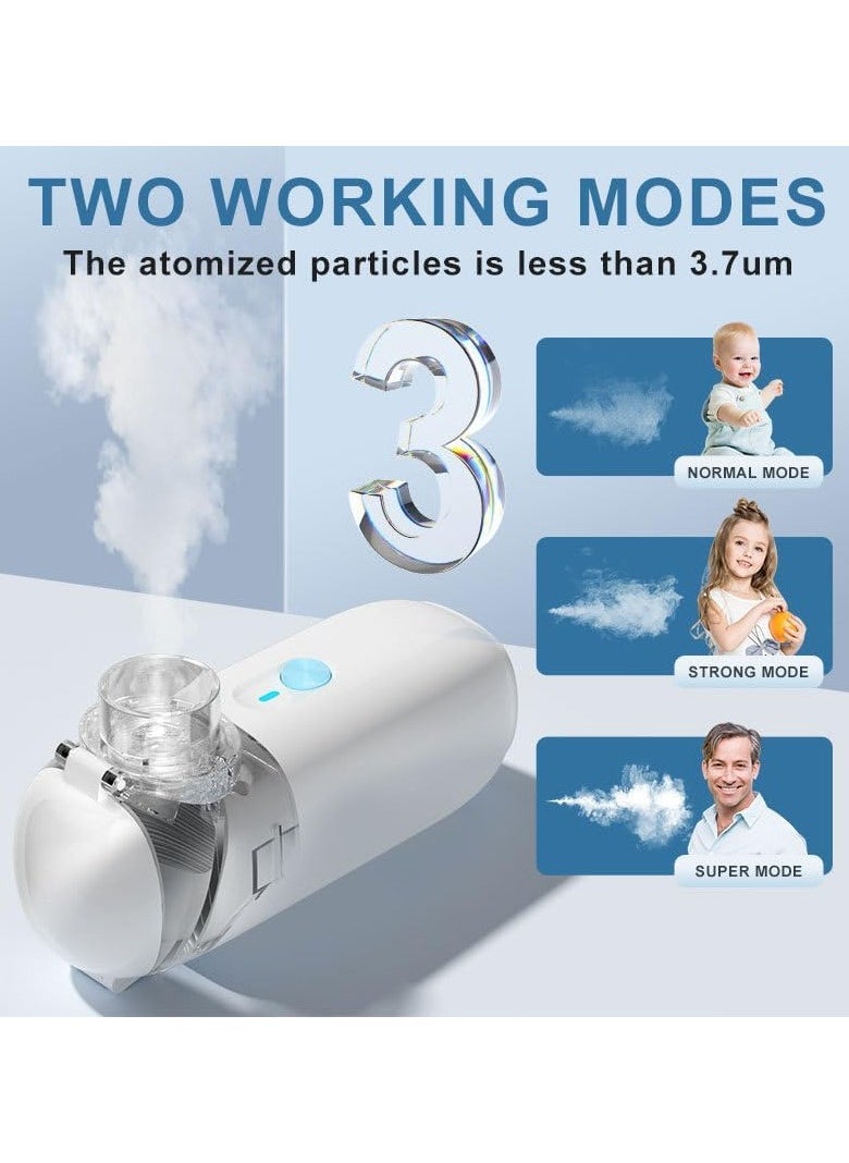 Portable Mesh Nebulizer Ultrasonic, Cool Mist Vaporizer for Adults Kids Daily Home Use ZH-N3